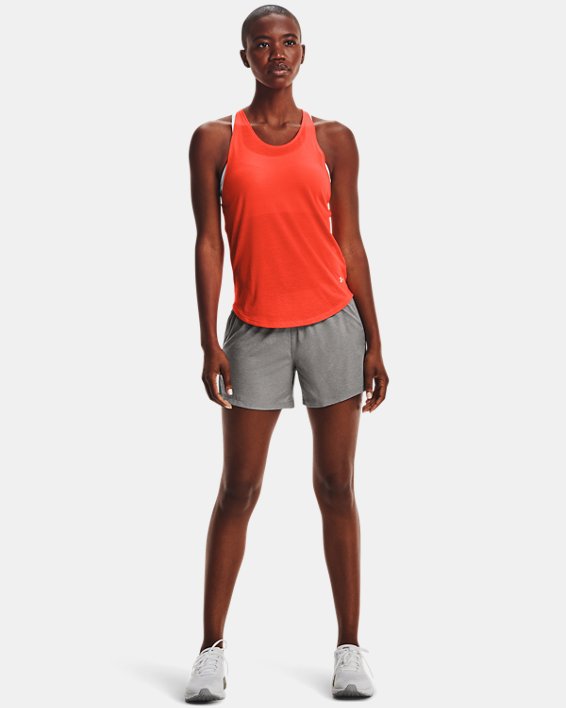 Women's UA Launch SW ''Go Long'' Shorts, Gray, pdpMainDesktop image number 2